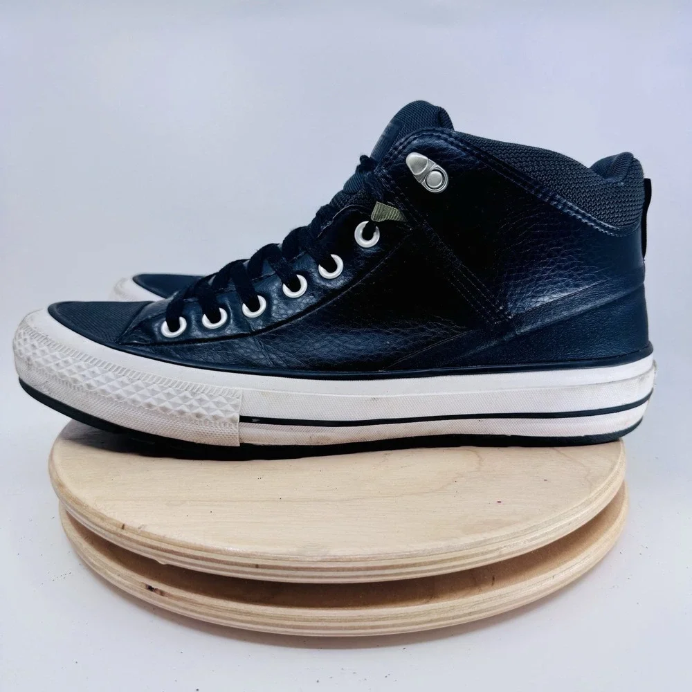 Converse Chuck Taylor All Star Street Mid Shoes Mens 10 Black Casual Sneakers